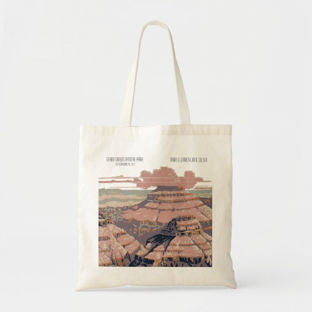 Grand Canyon National Park Tote Tygkasse (Framsidan)
