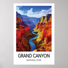 Grand Canyon National Park Travel Poster