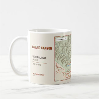 Grand Canyon National Park Vandringsledskarta Mugg