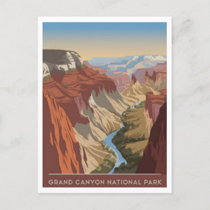 Grand Canyon National Park vintage Vykort