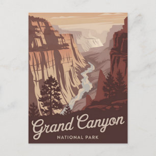 Grand Canyon National Park Vintage Vykort