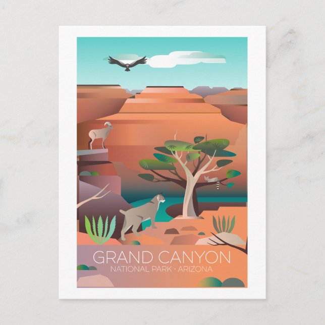 Grand Canyon National Park vykort (Framsida)
