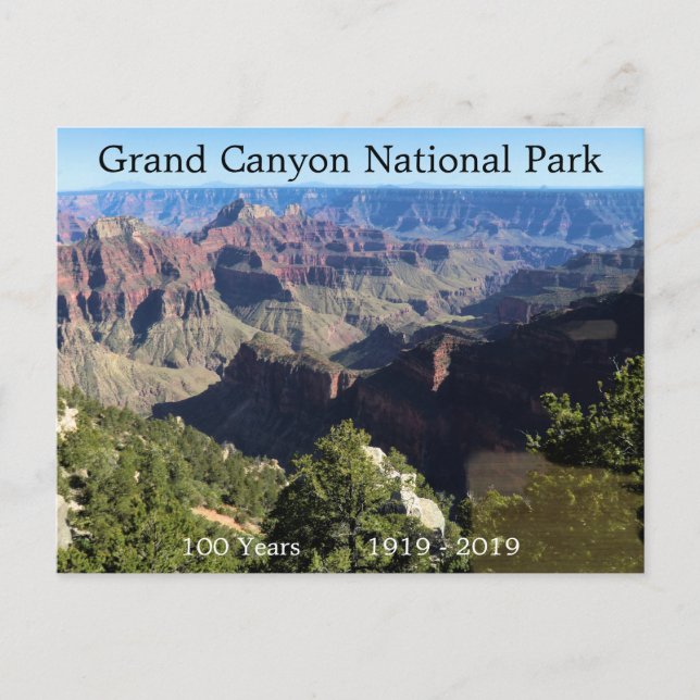 Grand Canyon nationalpark 100 år Vykort (Framsida)