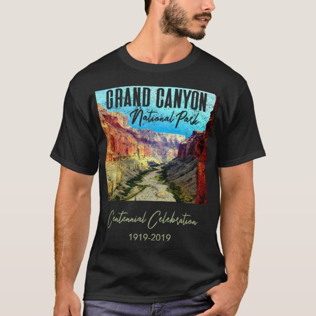 Grand Canyon nationalpark 100-årsdag T Shirt (Framsida)