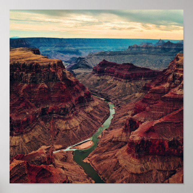 Grand Canyon nationalpark Arizona, Colorado River Poster (Framsidan)