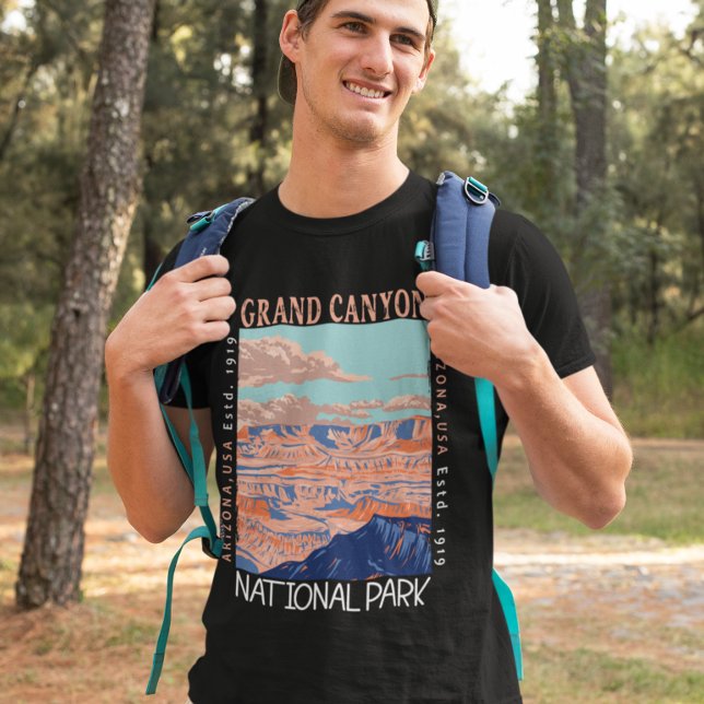 Grand Canyon nationalpark Arizona Distress T Shirt (Skapare uppladdad)