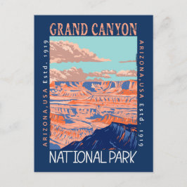 Grand Canyon nationalpark Arizona Distress Vykort