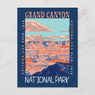 Grand Canyon nationalpark Arizona Distress Vykort