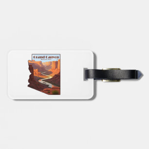 Grand Canyon nationalpark Arizona Karta Bagagebricka