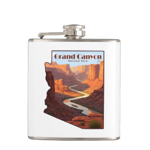 Grand Canyon nationalpark Arizona Karta Fickplunta