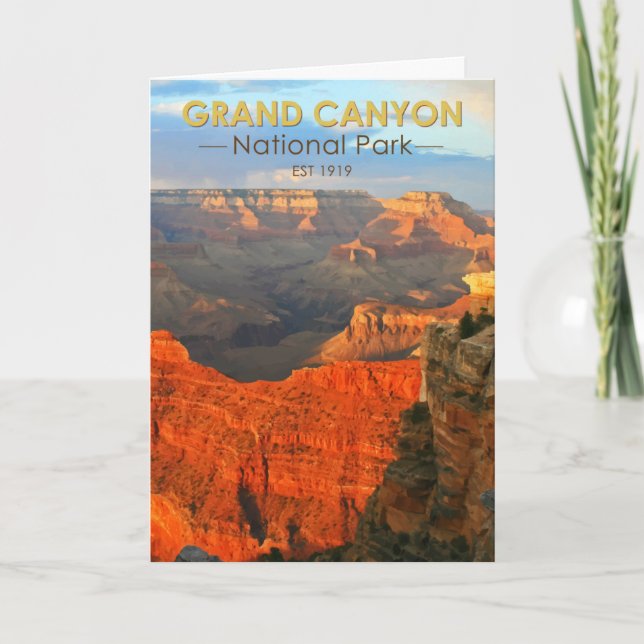 Grand Canyon nationalpark Arizona Kort (Framsida)