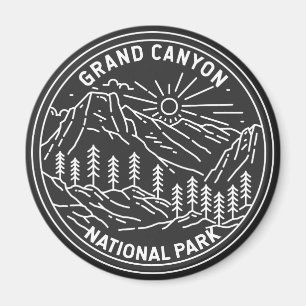 Grand Canyon nationalpark Arizona Monoline Magnet