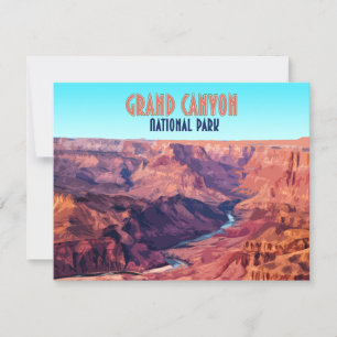 Grand Canyon nationalpark Arizona - platta kort