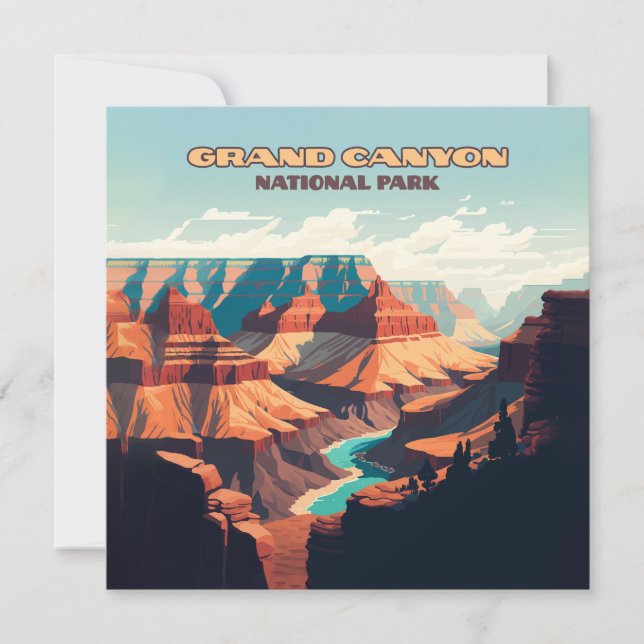 Grand Canyon nationalpark Arizona Retro (Framsida)