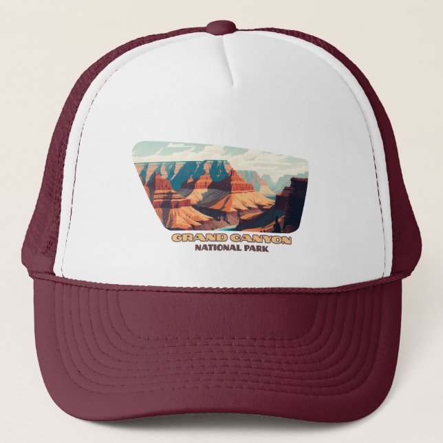 Grand Canyon nationalpark Arizona Retro Keps (Framsida)