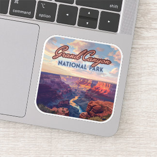 Grand Canyon nationalpark Arizona Retro Klistermärken