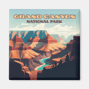 Grand Canyon nationalpark Arizona Retro Magnet