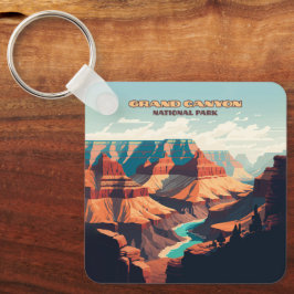 Grand Canyon nationalpark Arizona Retro Nyckelring