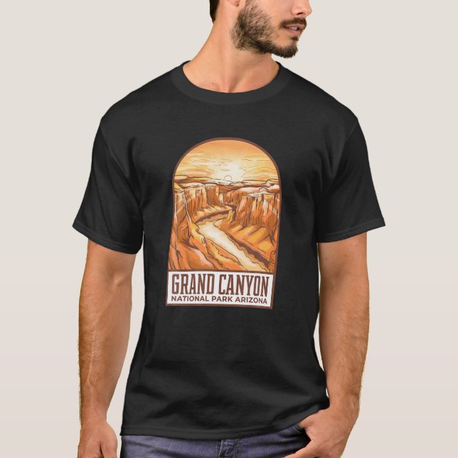 Grand Canyon nationalpark Arizona Souvenir Nature T Shirt (Framsida)