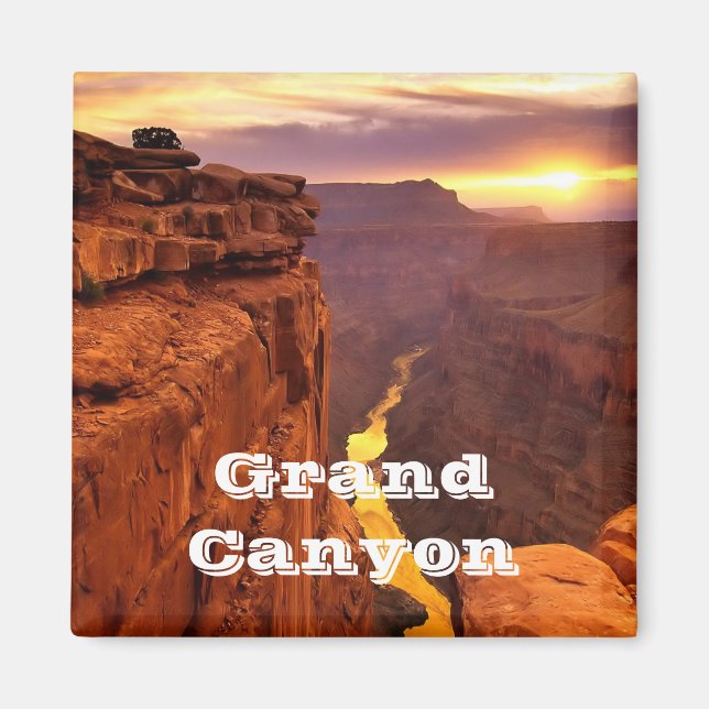 Grand Canyon nationalpark Arizona Sunset Magnet (Framsidan)