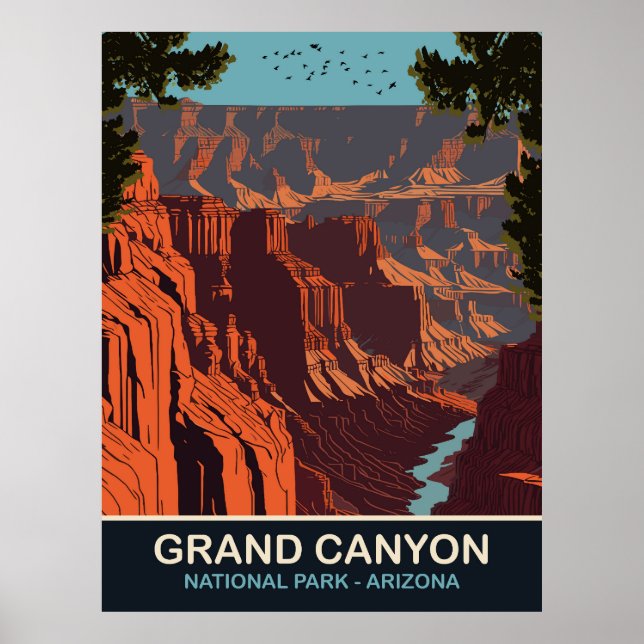Grand Canyon, nationalpark, Arizona, Travel Poster (Framsidan)