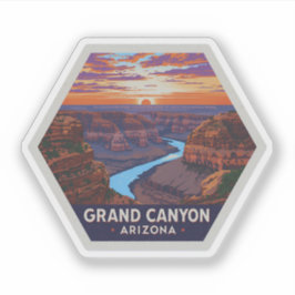 Grand Canyon nationalpark Arizona Vintage resor Klistermärken
