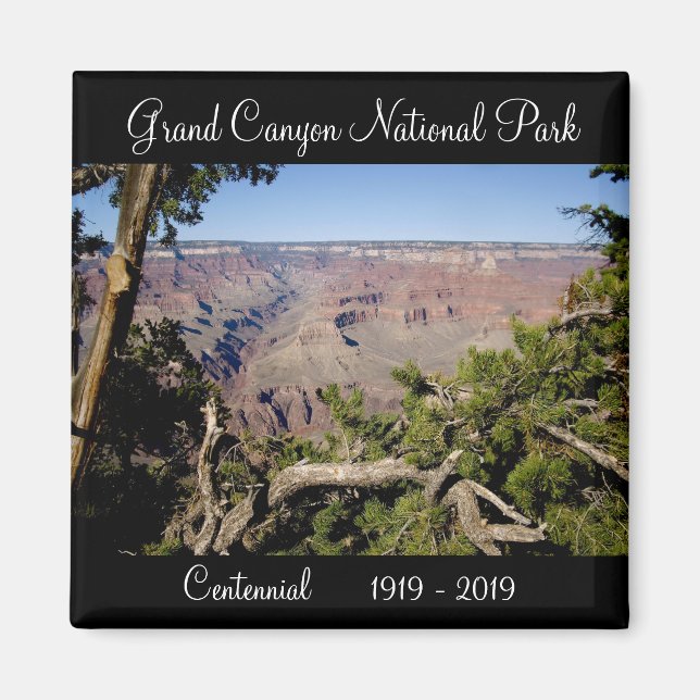 Grand Canyon nationalpark Centennial 2019 Magnet (Framsidan)