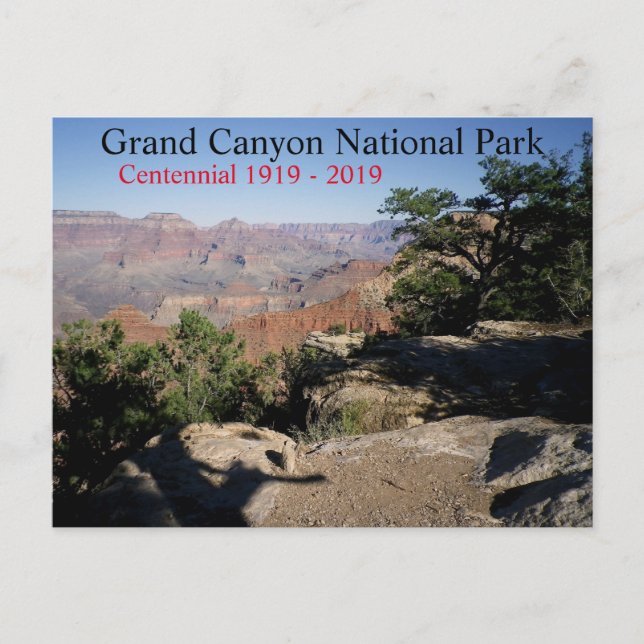 Grand Canyon nationalpark Centennial 2019 Vykort (Framsida)