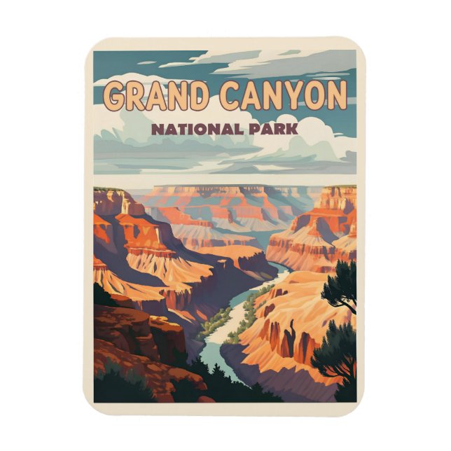 Grand Canyon nationalpark - en naturnära  Magnet (Vertikal)