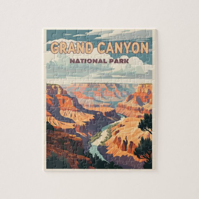 Grand Canyon nationalpark - en naturnära  Pussel (Vertikal)