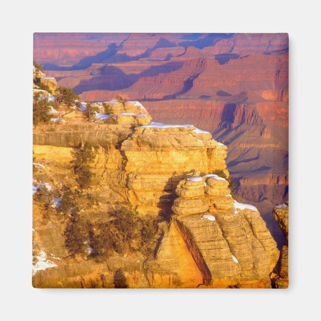Grand Canyon nationalpark i Winter Magnet (Framsidan)