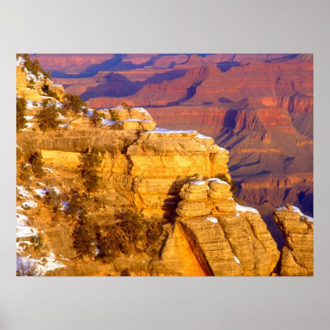Grand Canyon nationalpark i Winter Poster (Framsidan)