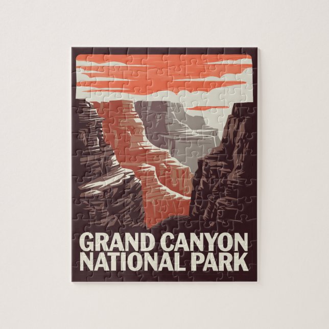 Grand Canyon nationalpark liggande Pussel (Vertikal)
