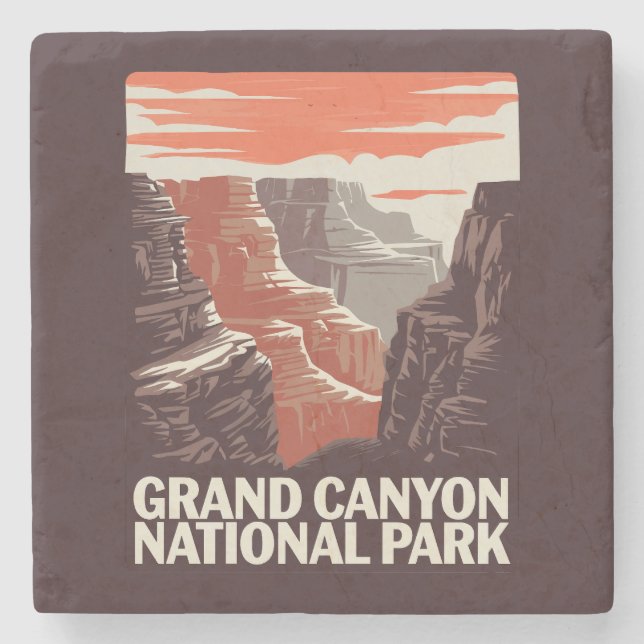 Grand Canyon nationalpark liggande Stenunderlägg (Framsidan)