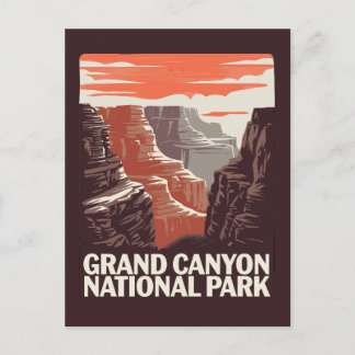 Grand Canyon nationalpark liggande Vykort