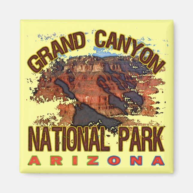 Grand Canyon nationalpark Magnet (Framsidan)