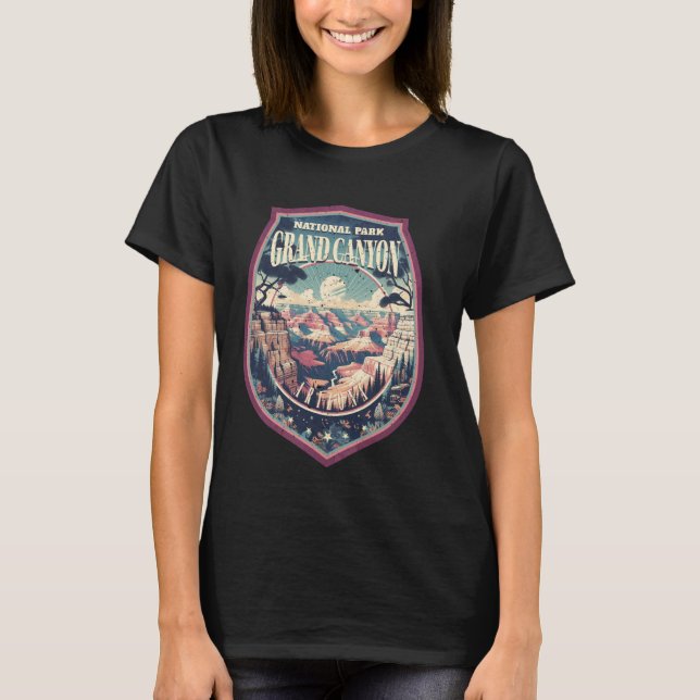 Grand Canyon nationalpark Poster Badge T Shirt (Framsida)