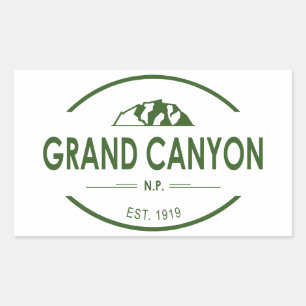 Grand Canyon nationalpark Rektangulärt Klistermärke
