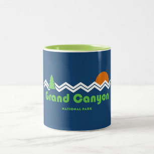 Grand Canyon nationalpark Retro Två-Tonad Mugg