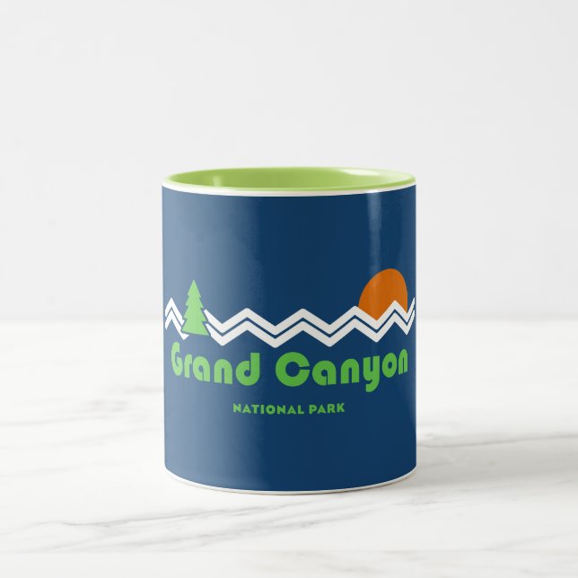 Grand Canyon nationalpark Retro Två-Tonad Mugg (Center)