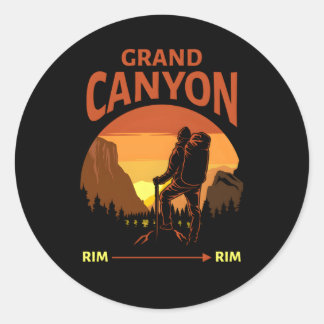 Grand Canyon nationalpark Rim Rim Hiking Runt Klistermärke
