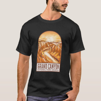 Grand Canyon nationalpark Skyline Silhouette Outl T Shirt