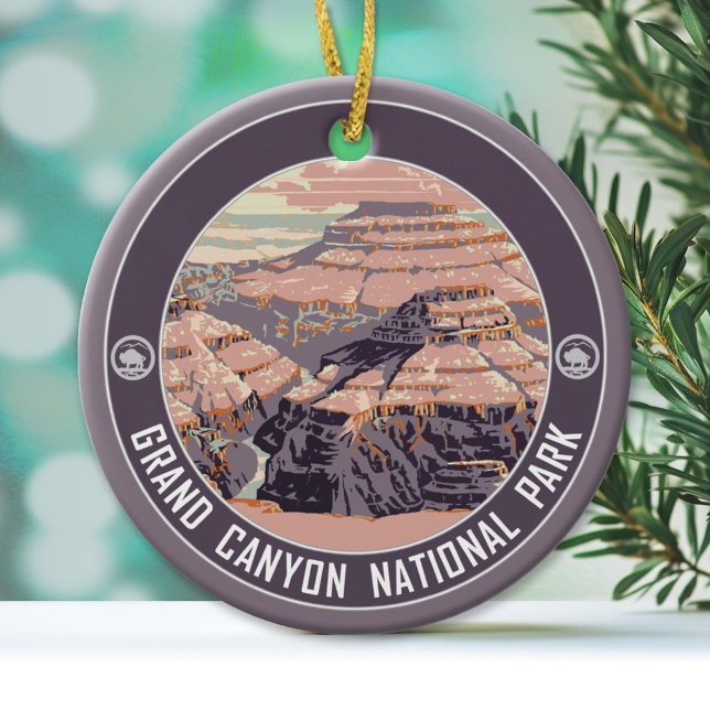 Grand Canyon nationalpark Souvenir Julgransprydnad Keramik (National Park Ornament)
