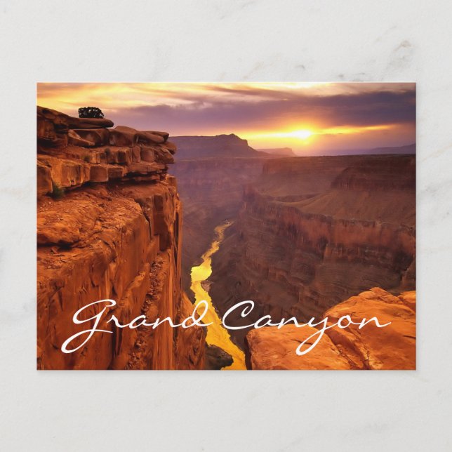 Grand Canyon nationalpark Sunset Arizona vykort (Framsida)