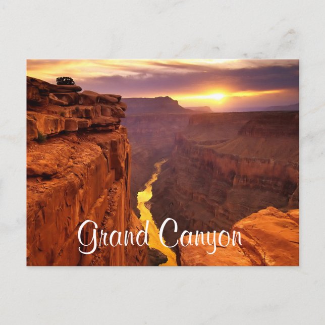Grand Canyon nationalpark Sunset Arizona vykort (Framsida)