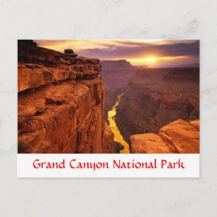 Grand Canyon nationalpark Sunset Arizona vykort