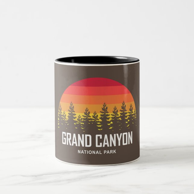 Grand Canyon nationalpark Två-Tonad Mugg (Center)
