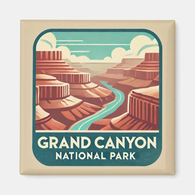 Grand Canyon nationalpark Underlägg Magnet (Framsidan)