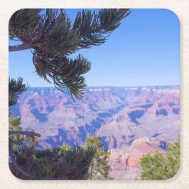 Grand Canyon Perspective - Arizona - Underlägg Papper Kvadrat
