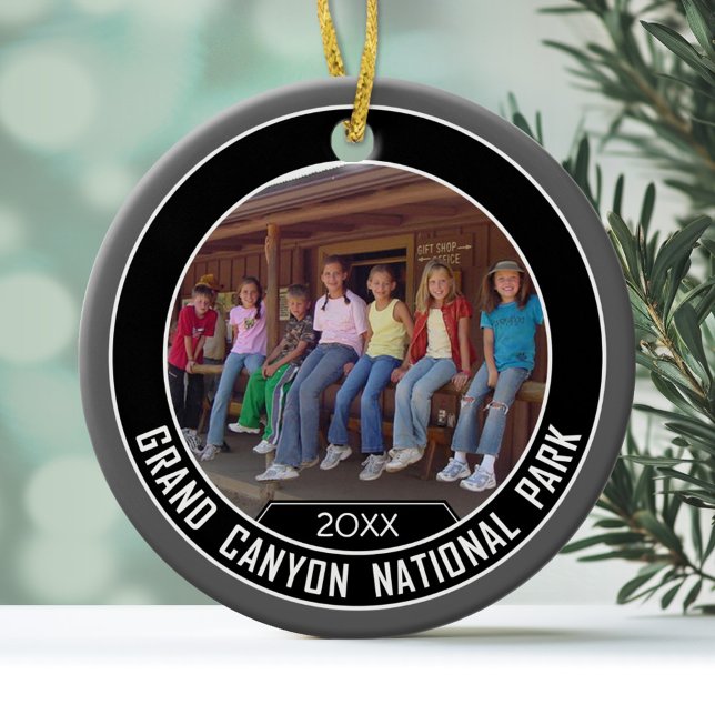 Grand Canyon PHOTO RAM Souvenir Julgransprydnad Keramik (Personalized Christmas Photo Ornament)